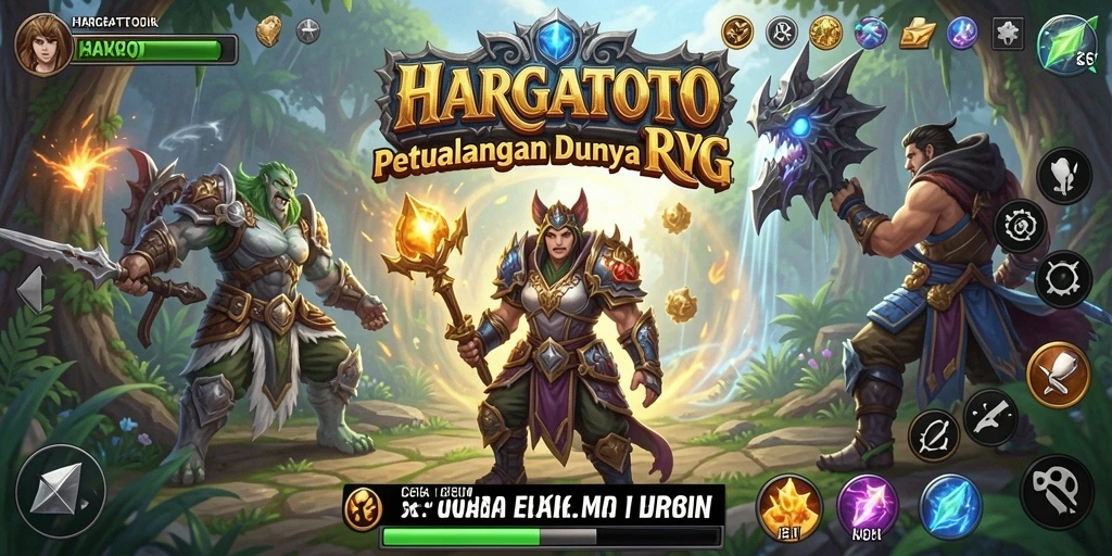 Screenshots HARGATOTO menampilkan aksi seru dalam game RPG.