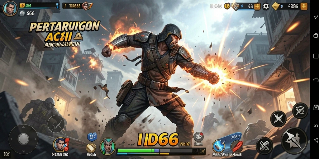 Gameplay seru dalam ID66 yang penuh aksi dan tantangan.