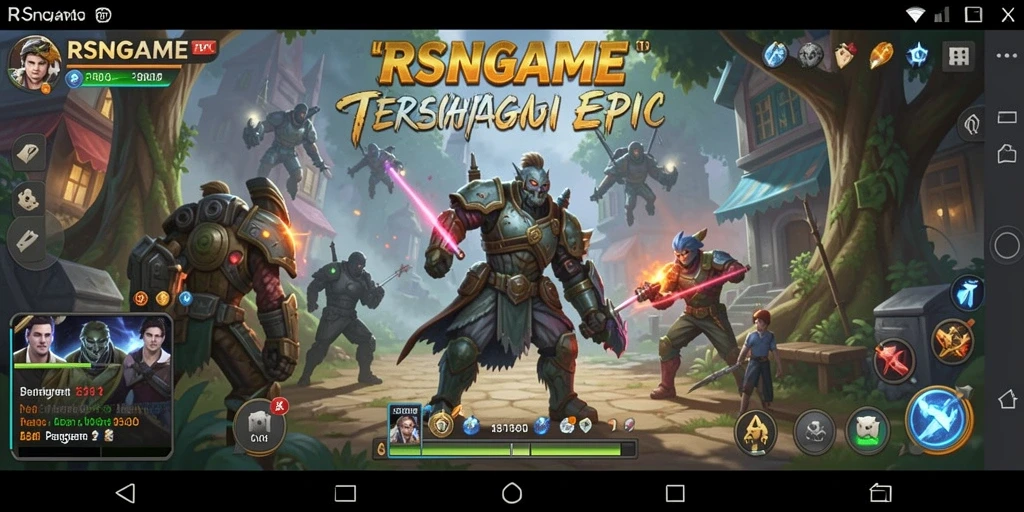 Menampilkan tampilan gameplay strategis dan mendebarkan di RSNGAME.