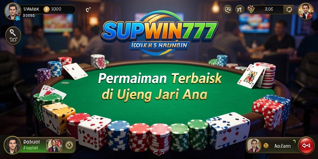 Screenshot gameplay SUPWIN777 menampilkan momen seru permainan Poker.