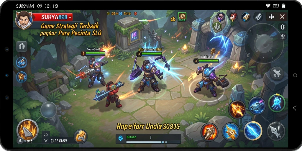 Screenshot gameplay SURYA898 menunjukkan aksi strategis yang mendebarkan.