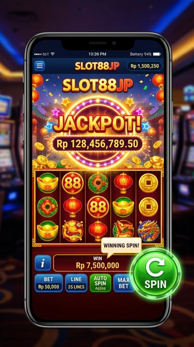 Tampilan utama aplikasi slot88jp dengan fitur menarik.